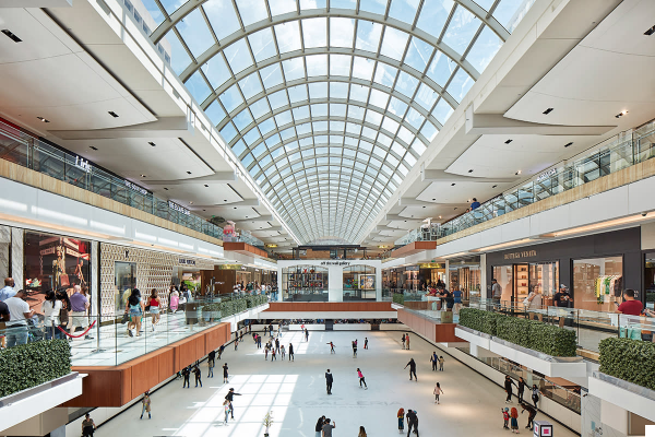 The Galleria: Shopping and Skating Under One Roof